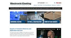 Desktop Screenshot of electroniccoating.com